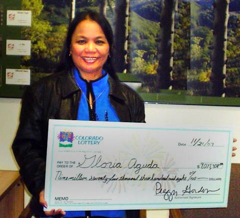 Gloria Aguda plans to pay off mortgage, help her family. $9 million lotto winner Gloria Aguda.